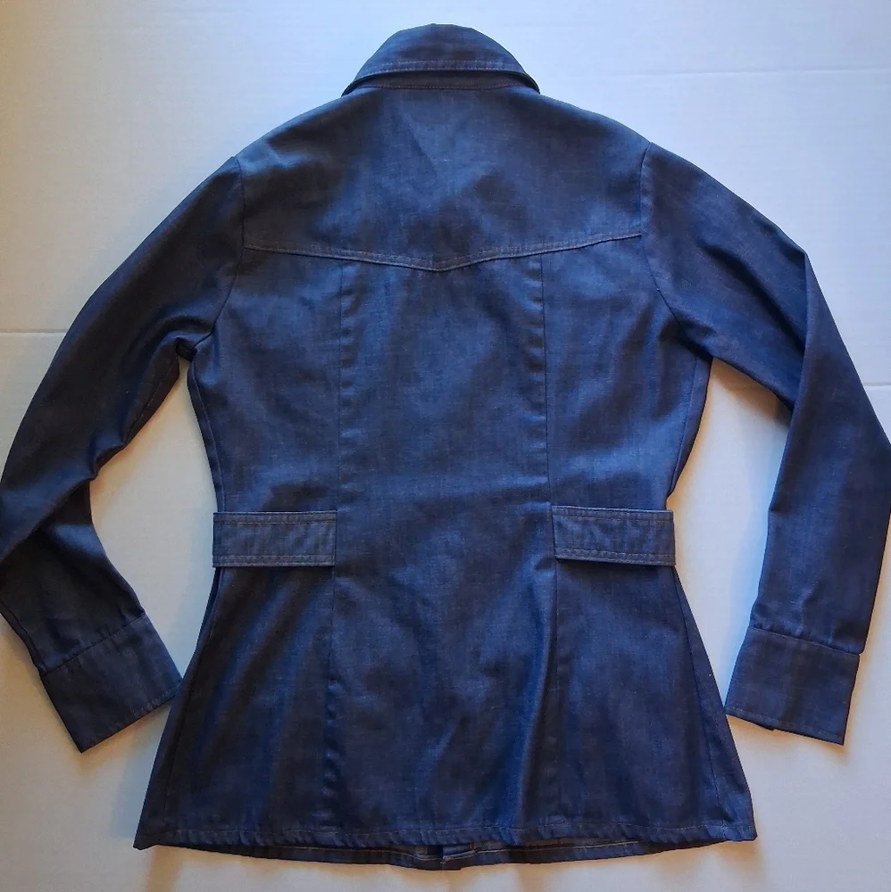 Vintage 1970'S Levi's Orange Tab Denim Field Jacket Sz M - Picture 8 of 10
